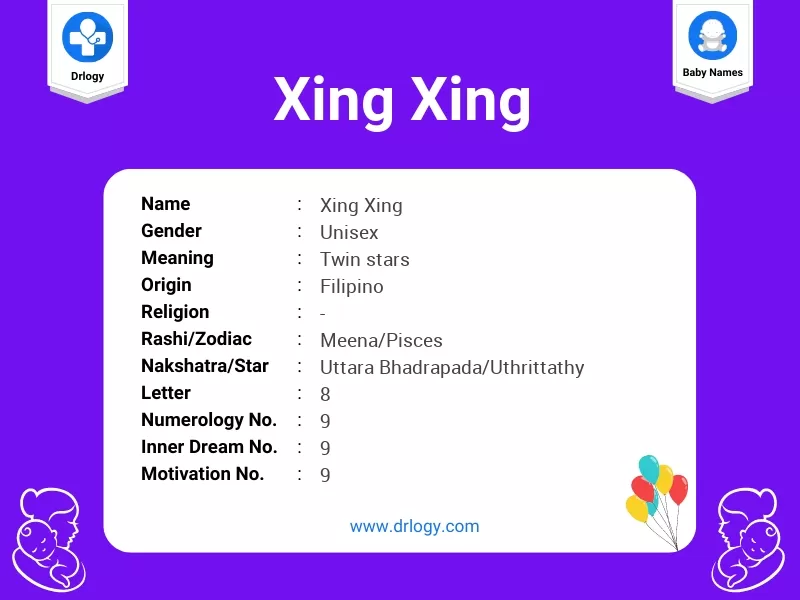Xing Xing Name Meaning